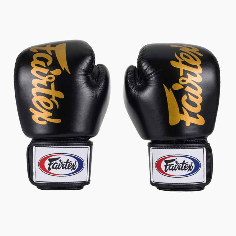 Guanti da boxe Fairtex Deluxe Tight-Fit neri 2