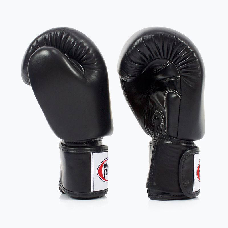 Guanti da boxe Fairtex Deluxe Tight-Fit neri 3