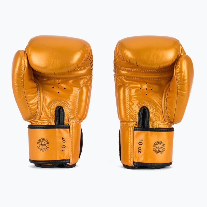 Guantoni da boxe dorati Fairtex Deluxe Tight-Fit 3