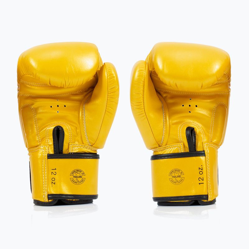 Guantoni da boxe dorati Fairtex Deluxe Tight-Fit 2