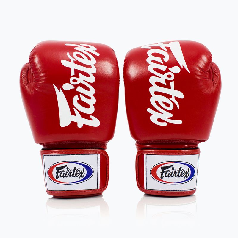 Guanti da boxe Fairtex Deluxe Tight-Fit rossi