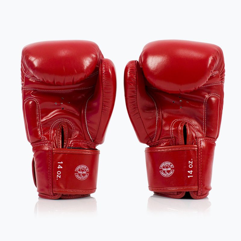 Guanti da boxe Fairtex Deluxe Tight-Fit rossi 2