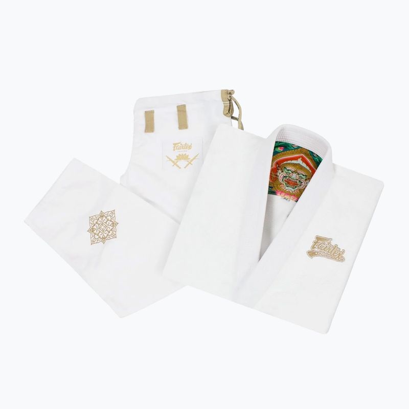 GI a Fairtex Brazilian jiu-jitsu 'Matchanu' bianco 6