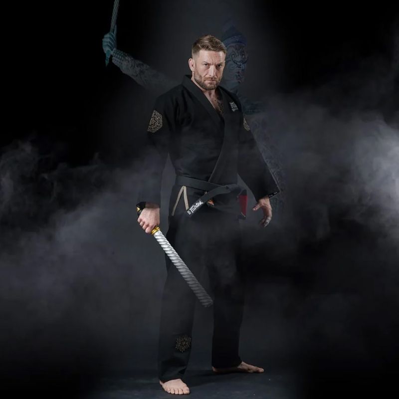 GI per Fairtex Brazilian jiu-jitsu 'Treeburam' nero 10