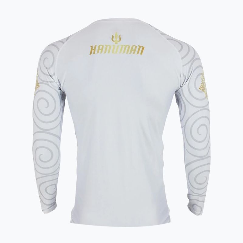 Fairtex Hanuman Pro, paraschiena a maniche lunghe da uomo, bianco 2