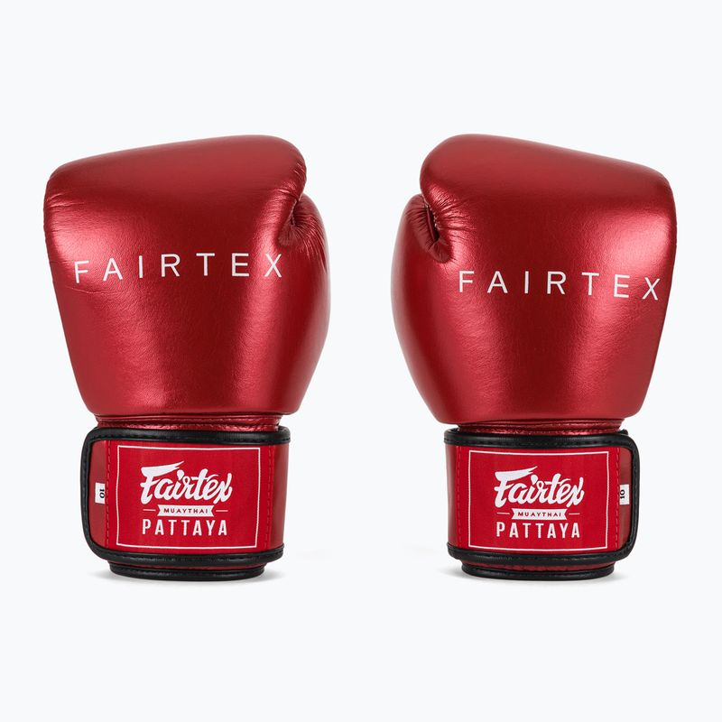 Guantoni da boxe Fairtex Metallic rosso 2