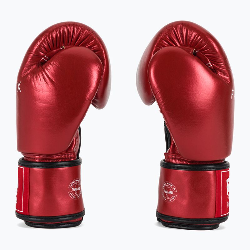 Guantoni da boxe Fairtex Metallic rosso 4