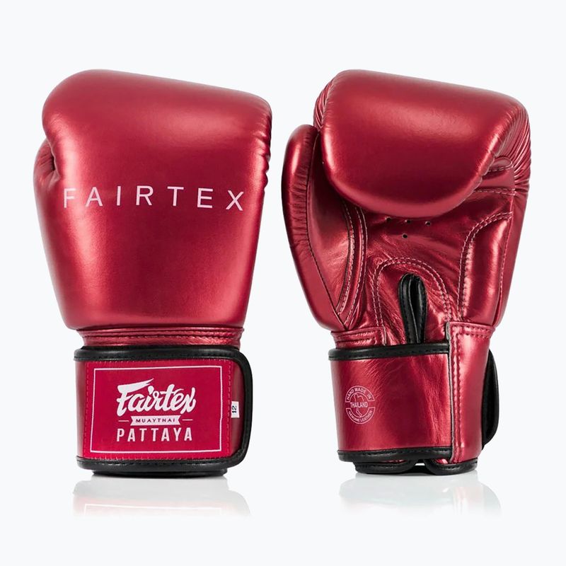 Guantoni da boxe Fairtex Metallic rosso