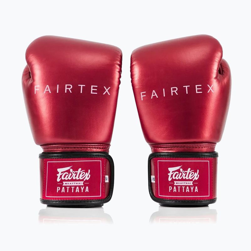 Guantoni da boxe Fairtex Metallic rosso 2