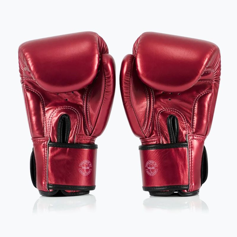 Guantoni da boxe Fairtex Metallic rosso 3