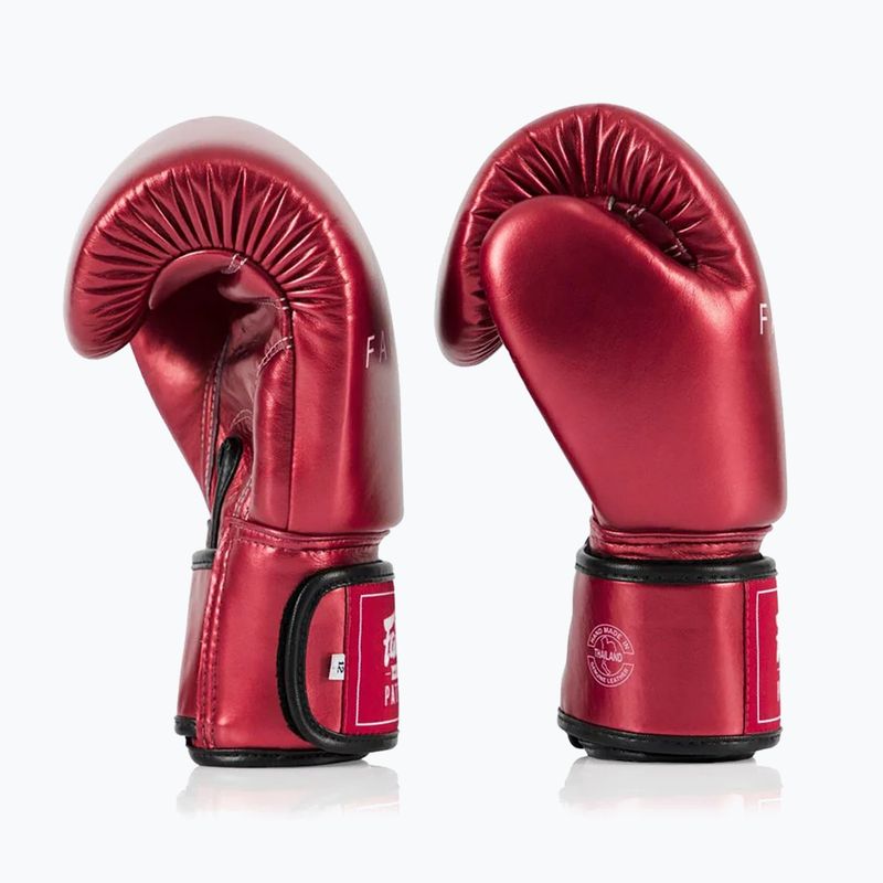 Guantoni da boxe Fairtex Metallic rosso 4
