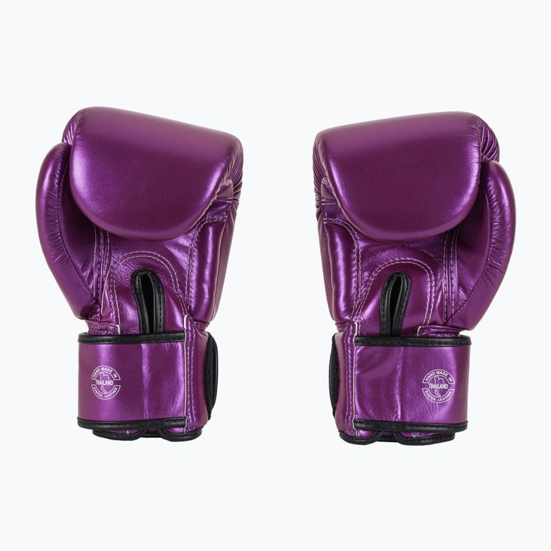 Guantoni da boxe Fairtex Metallic viola 3