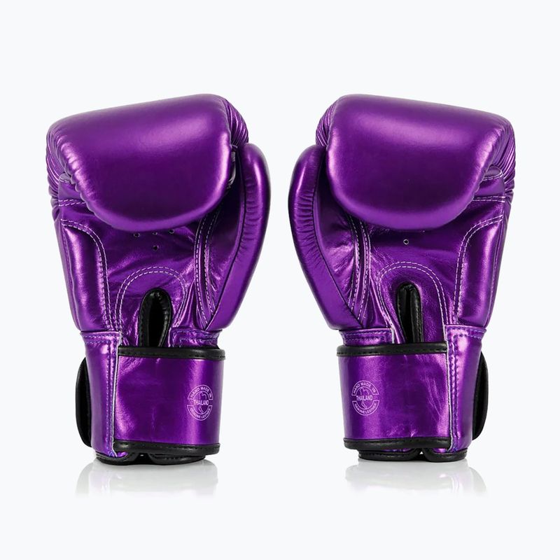 Guantoni da boxe Fairtex Metallic viola 2