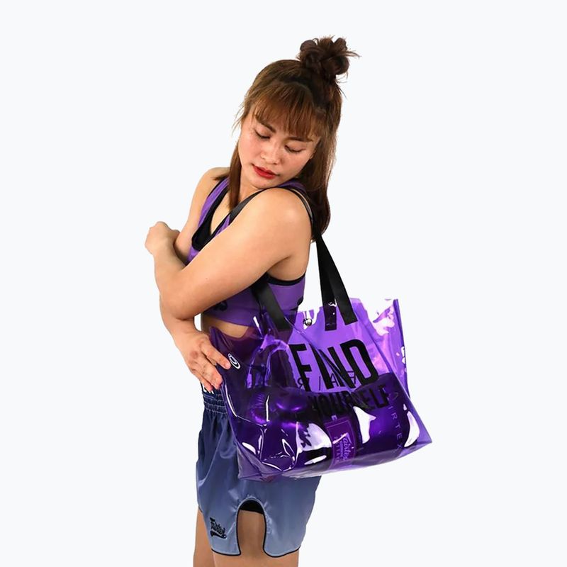 Guantoni da boxe Fairtex Metallic viola 6