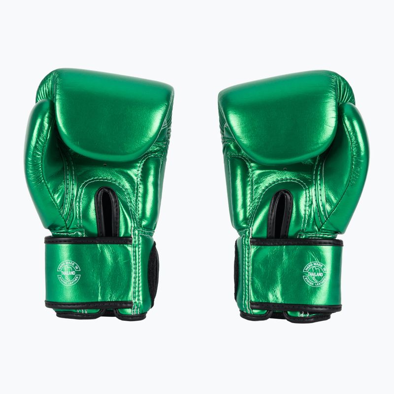 Guantoni da boxe Fairtex Metallic verde 3