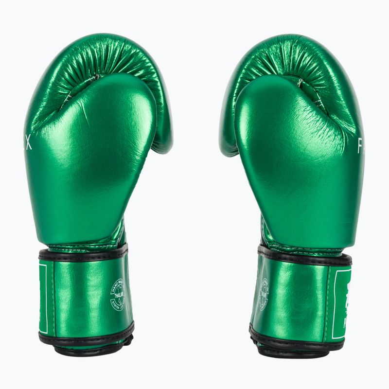Guantoni da boxe Fairtex Metallic verde 4