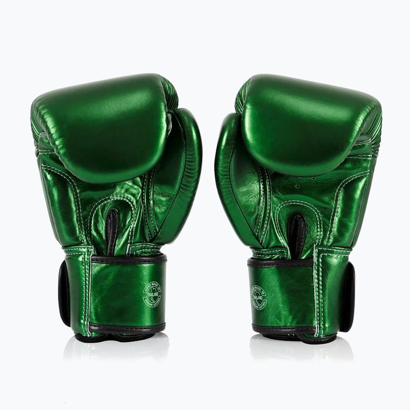 Guantoni da boxe Fairtex Metallic verde 2