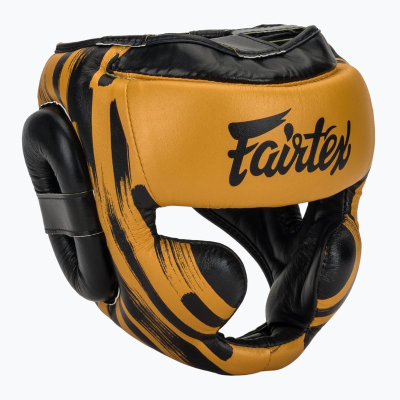 Fairtex Microfiber Headguard casco da boxe oro