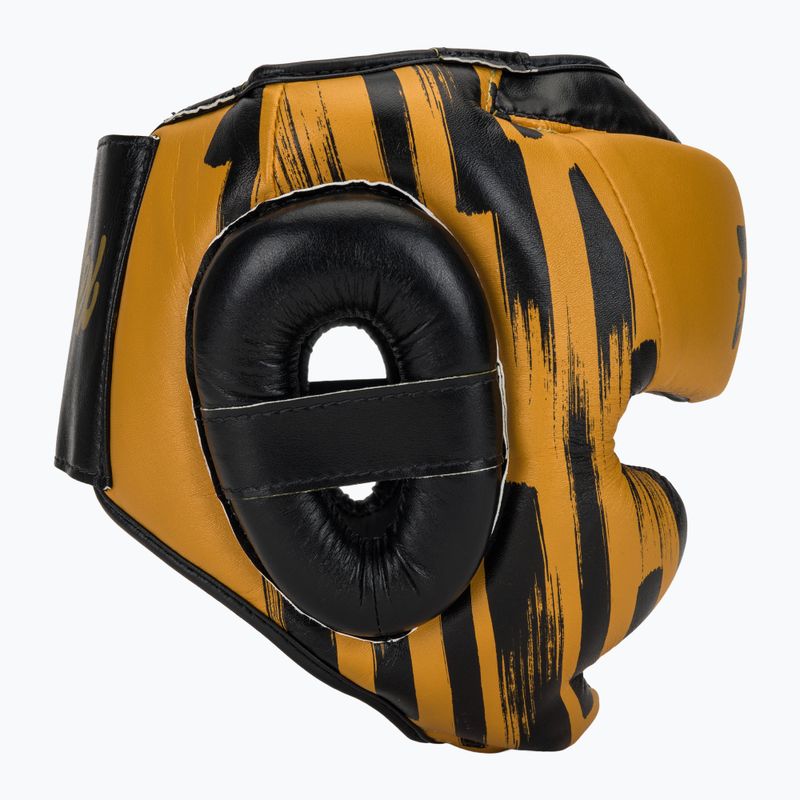 Fairtex Microfiber Headguard casco da boxe oro 2