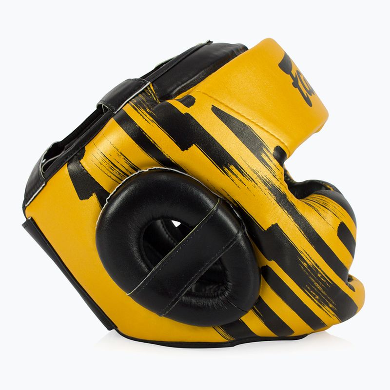 Fairtex Microfiber Headguard casco da boxe oro 3