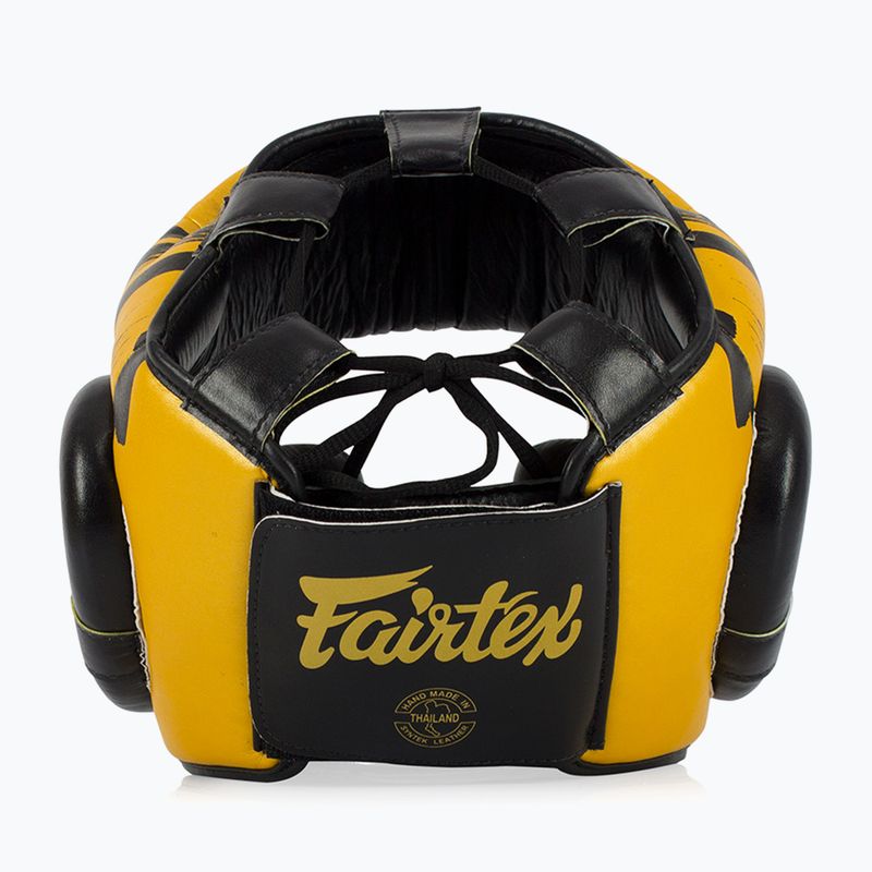 Fairtex Microfiber Headguard casco da boxe oro 5