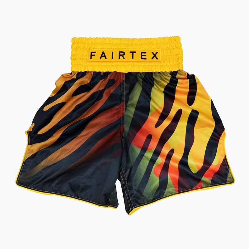 Pantaloncini da boxe Fairtex BT2002 'Tiger' giallo/nero