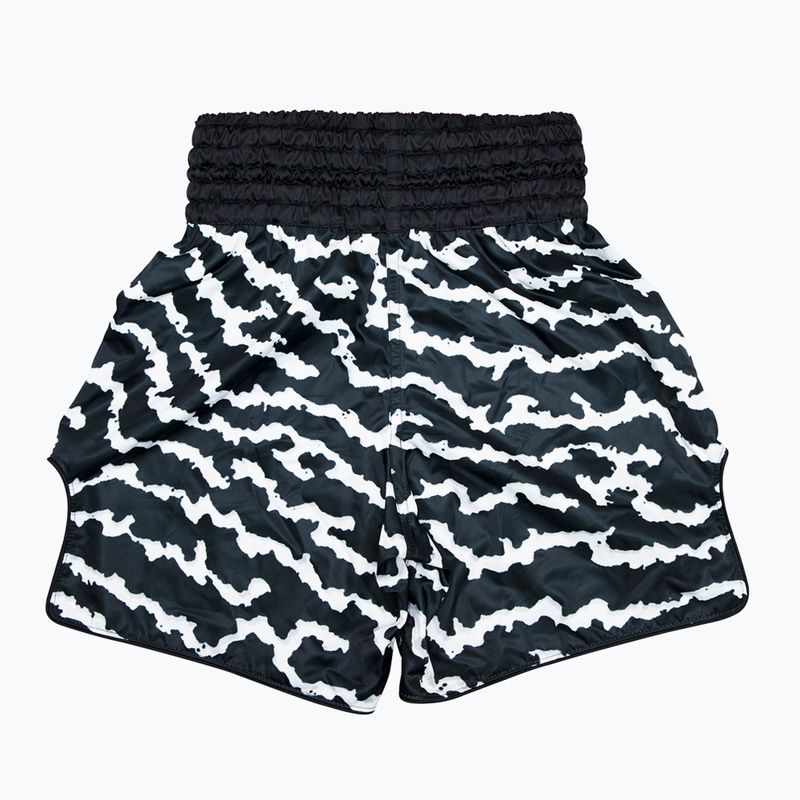 Pantaloncini Fairtex Boxing Trunks BT2004 'Crack' nero/bianco 2