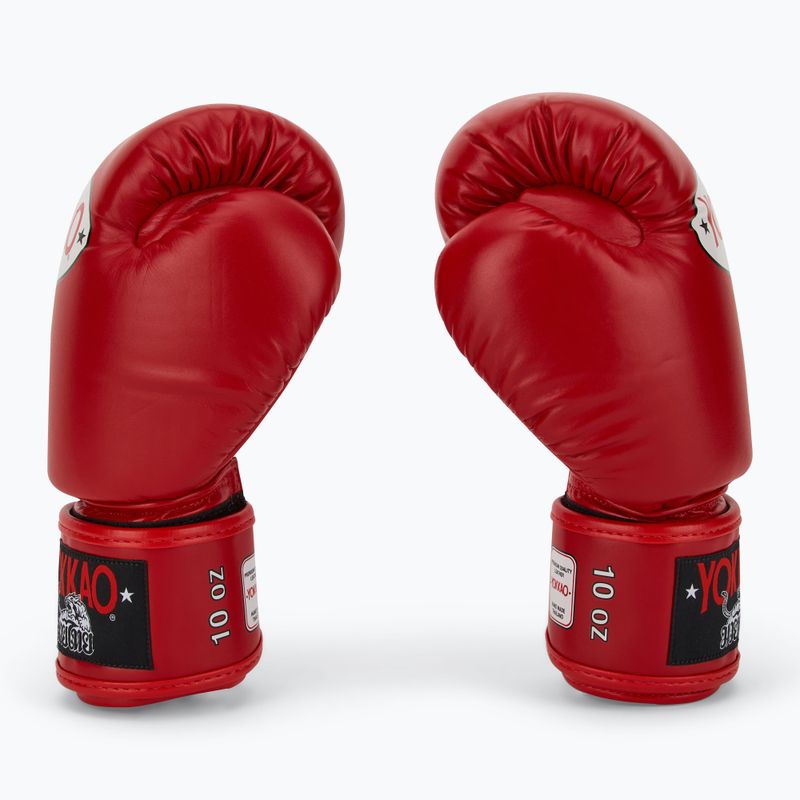 Guanti da boxe da uomo YOKKAO Matrix rosso 4