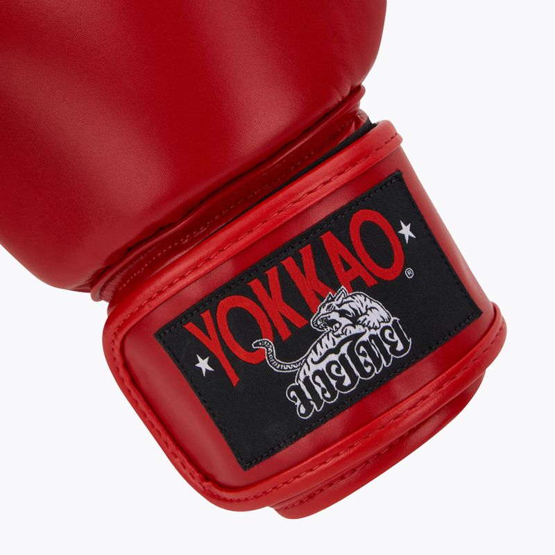 Guanti da boxe da uomo YOKKAO Matrix rosso 6