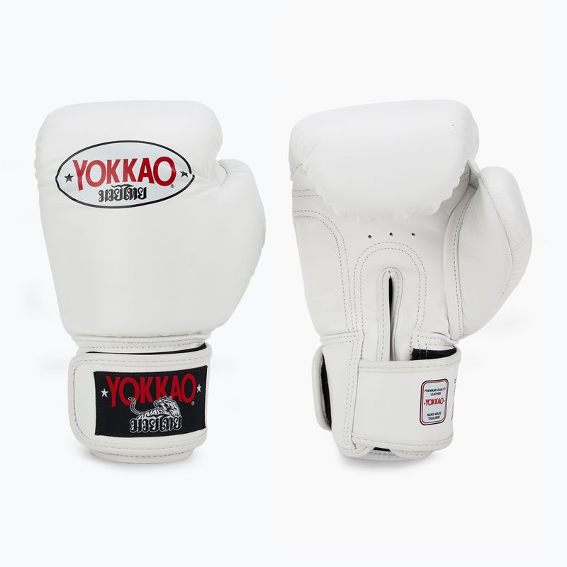 Guanti da boxe da uomo YOKKAO Matrix bianco