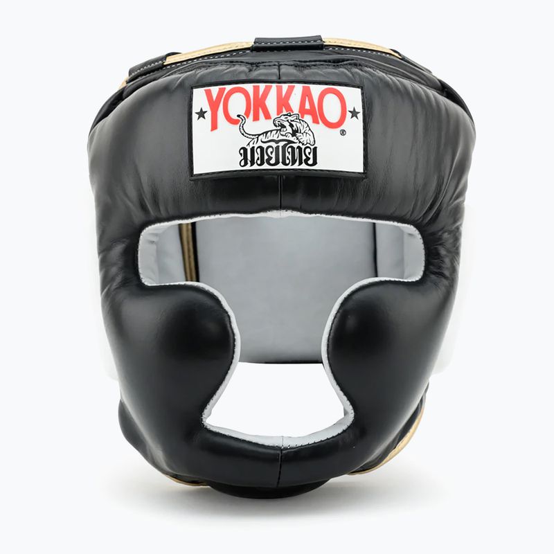 Casco sportivo da combattimento YOKKAO Training Headguard nero 5