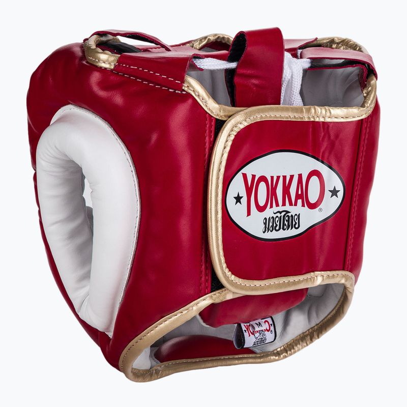 Casco sportivo da combattimento YOKKAO Training Headguard rosso 3