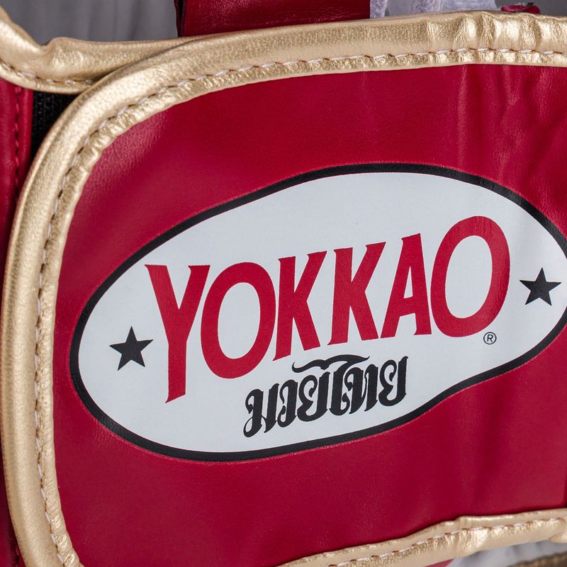 Casco sportivo da combattimento YOKKAO Training Headguard rosso 4