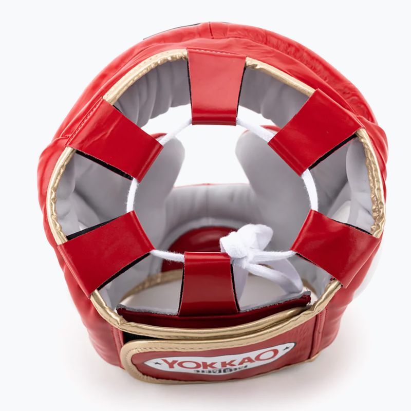 Casco sportivo da combattimento YOKKAO Training Headguard rosso 5
