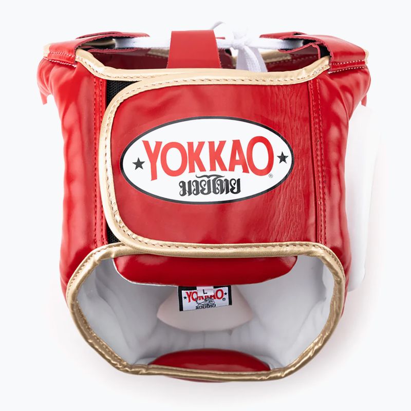 Casco sportivo da combattimento YOKKAO Training Headguard rosso 7