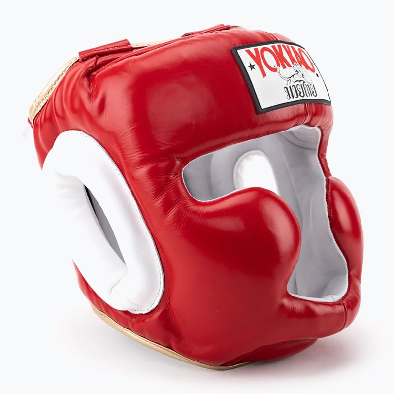 Casco sportivo da combattimento YOKKAO Training Headguard rosso 8