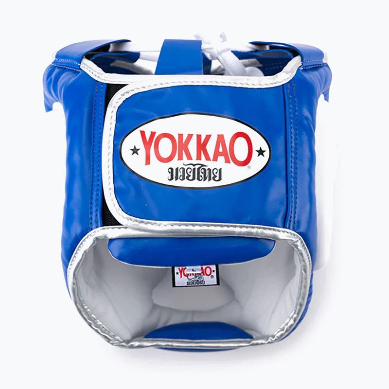 Casco da boxe da uomo YOKKAO Training blu 2