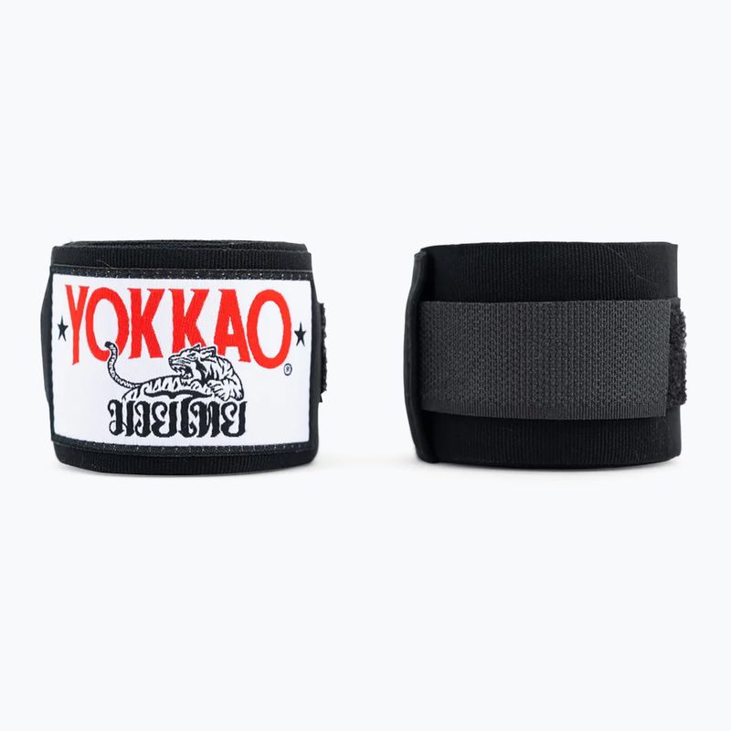 Bende da boxe YOKKAO Premium Handwrap nero 3