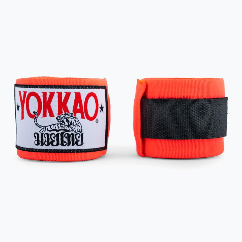 Bendaggi da boxe YOKKAO Fasce da mano arancione neon 3