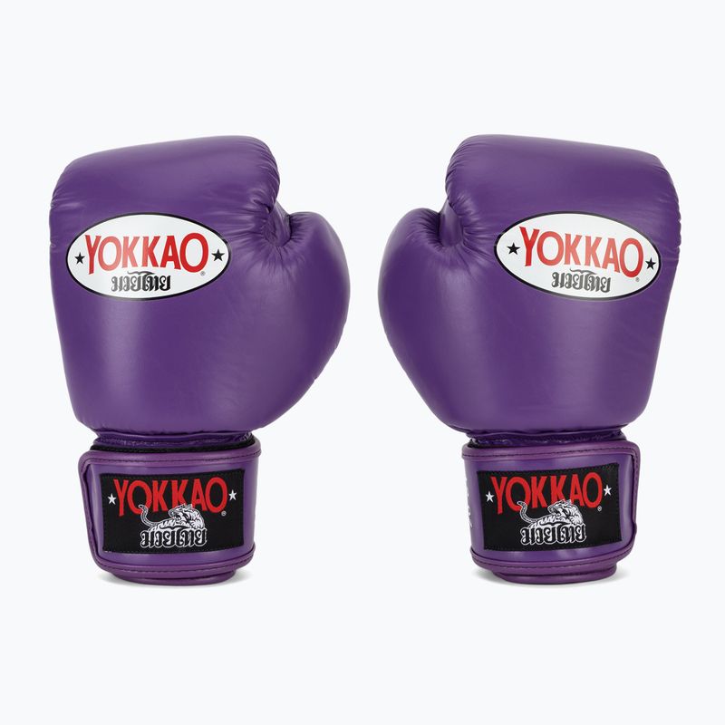Guanti da boxe da uomo YOKKAO Matrix flash viola 2