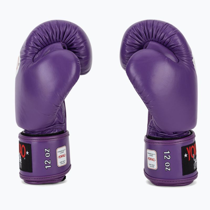 Guanti da boxe da uomo YOKKAO Matrix flash viola 4