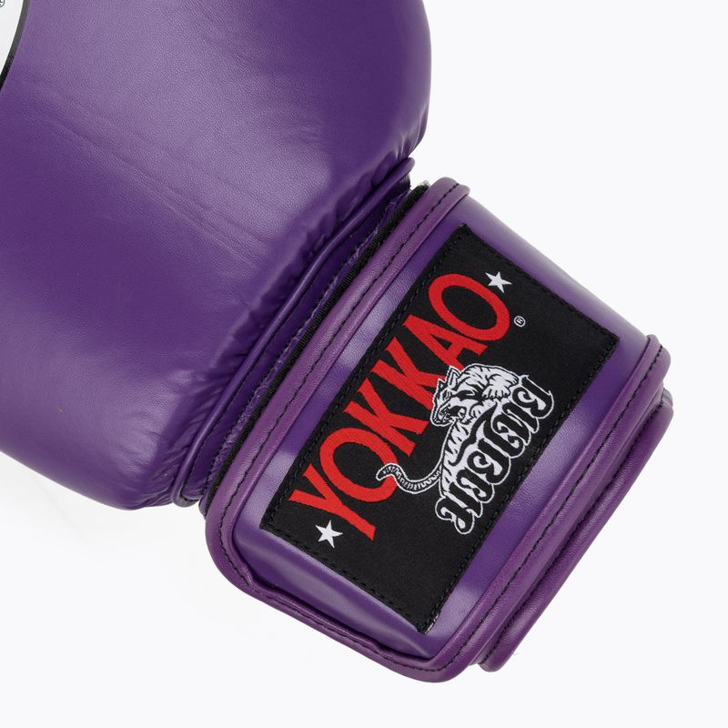 Guanti da boxe da uomo YOKKAO Matrix flash viola 6