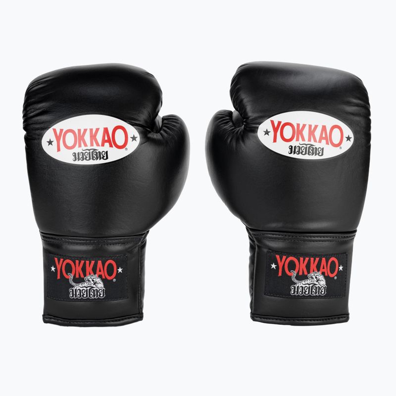 YOKKAO Matrix Lace Up guantoni da boxe uomo nero 2