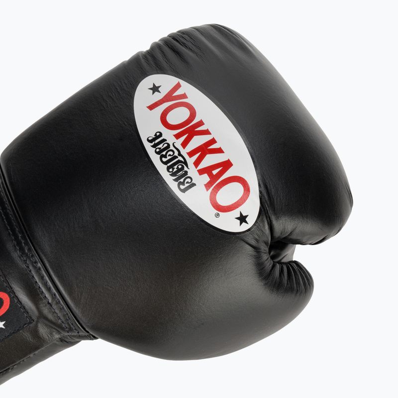YOKKAO Matrix Lace Up guantoni da boxe uomo nero 5