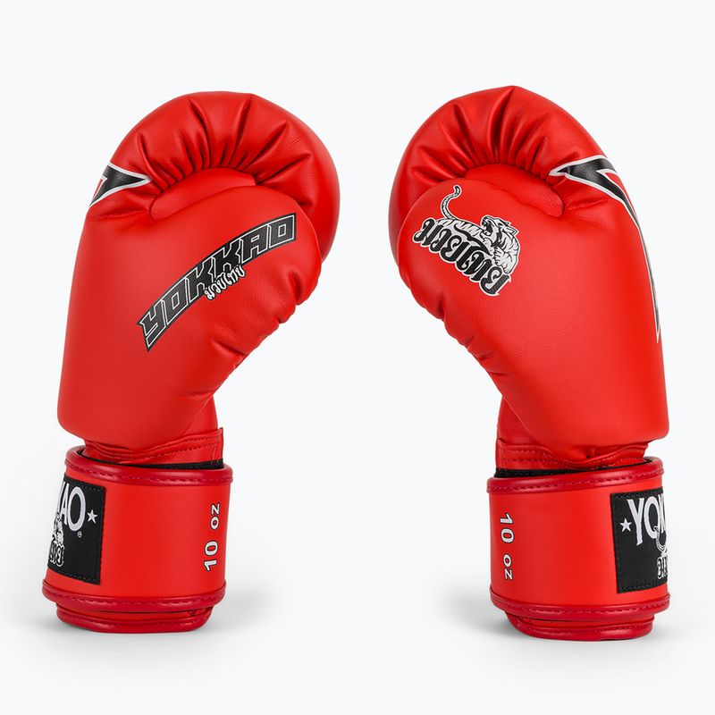 Guantoni da boxe YOKKAO Institution Boxing red 4