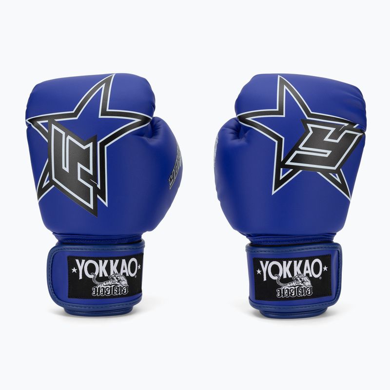 Guantoni da boxe YOKKAO Institution Boxing blue 2