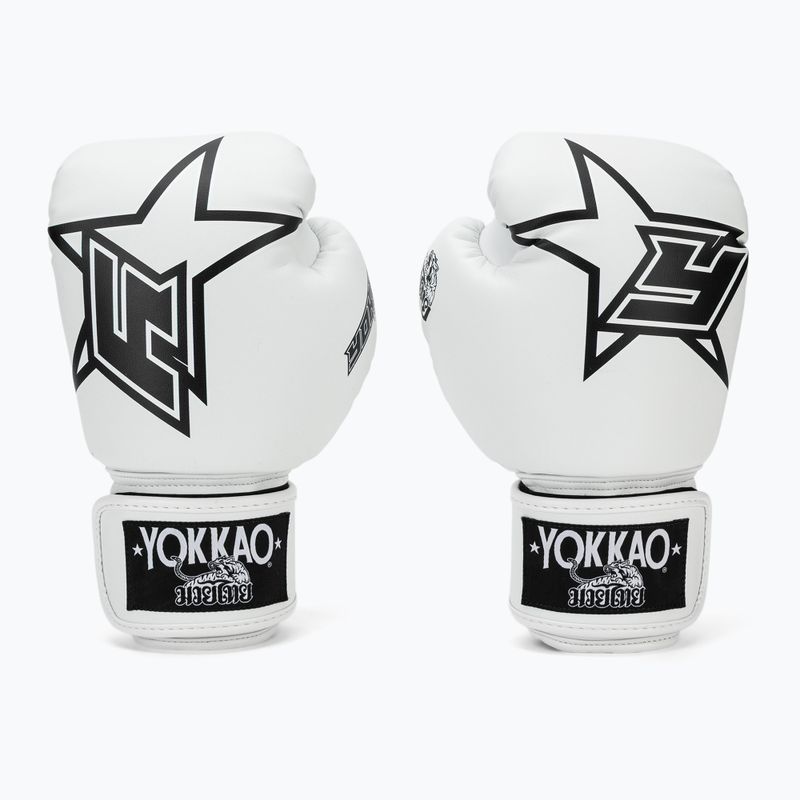 Guantoni da boxe YOKKAO Institution Boxing white 2