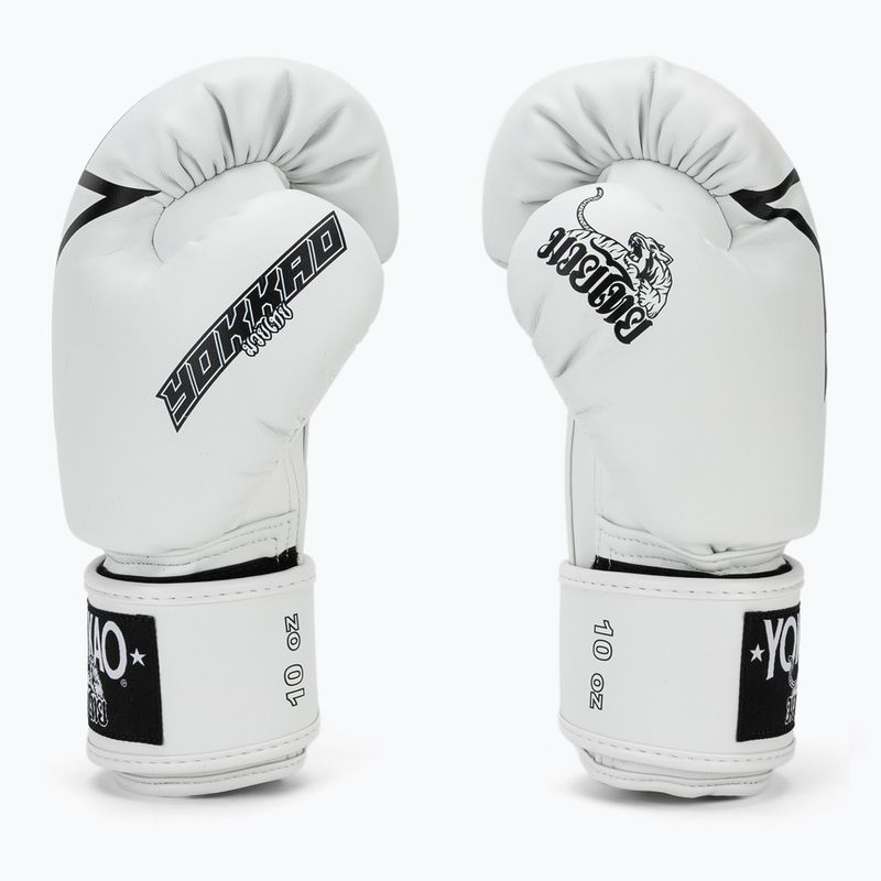 Guantoni da boxe YOKKAO Institution Boxing white 4