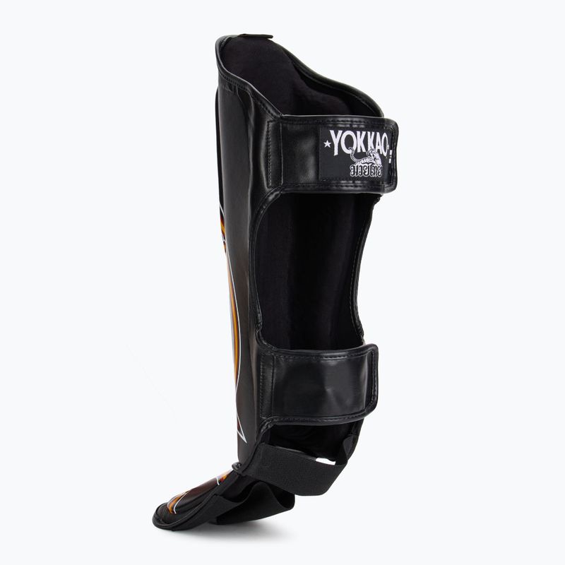 YOKKAO Protezioni verticali nere per tibia e piede 3