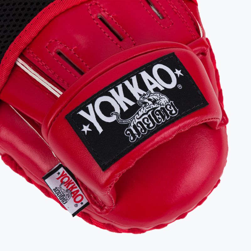 Dischi da allenamento YOKKAO Institution Focus Mitts-Close red 4